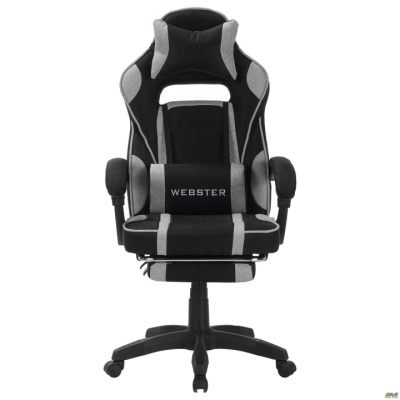 Кресло геймерское VR Racer Textile Webster черный/серый