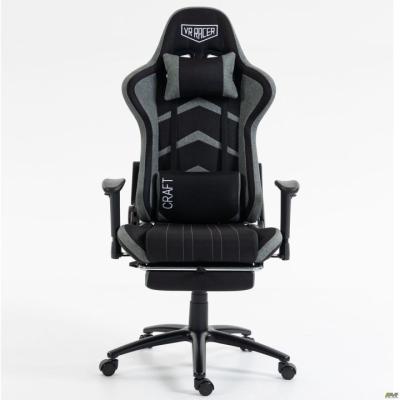Кресло VR Racer Textile Craft черный/серый