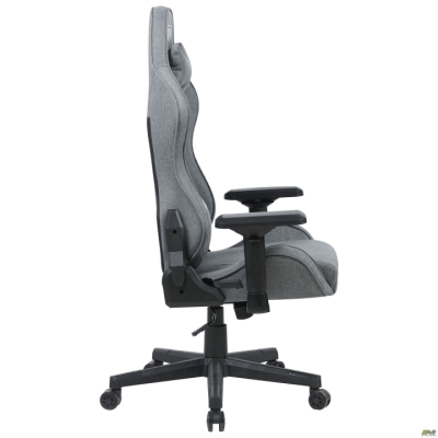 Кресло VR Racer Textile Maximus ткань серая/черный