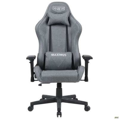 Кресло VR Racer Textile Maximus ткань серая/черный