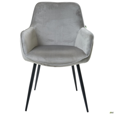 Кресло обеденное Fiona вельвет серый