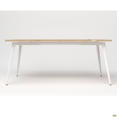 Стол+USB Delta DL-107 (1790х900х750мм) Блэквуд Ячменный/Каркас белый