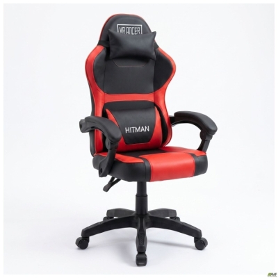 Кресло геймерское VR Racer Dexter Hitman черный/красный