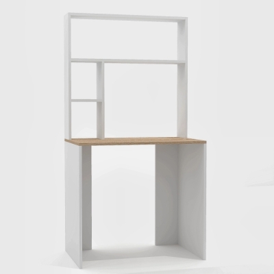 Комп'ютерний стіл FLASHNIKA LEGA 63 (Німфея Альба / Дуб Сонома) (800мм x 500мм x 1550мм)