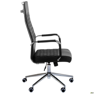 Кресло конференционное Logan CF кожзам черный