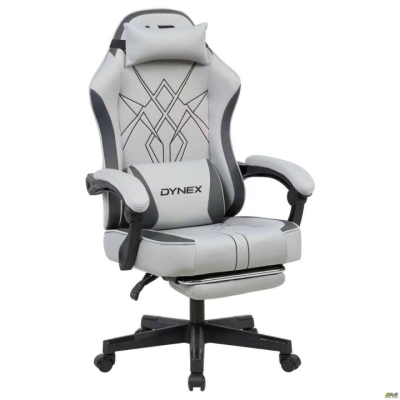 Кресло геймерское VR Racer Textile Dynex серый-черный