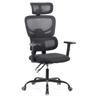 Кресло офисное АКЛАС Брескул BL KD M-SR (Черный)